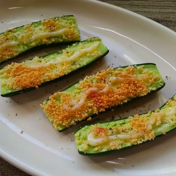 キュウリの粉チーズ焼き レシピ 作り方 By ぷく 楽天レシピ